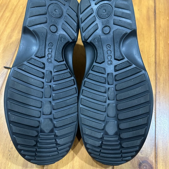 Ecco Black Leather Oxfords Excellent Preowned Condition Sz  10 US 43 EU - Picture 8 of 12